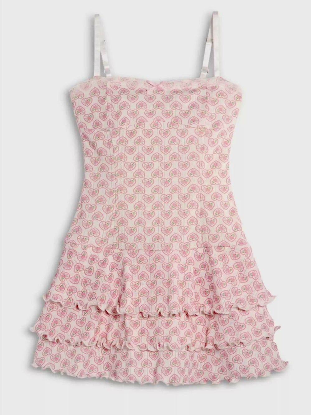 💖Katie J NYC Pink  “Felicity”  Ruffle Sundress with worn 1x